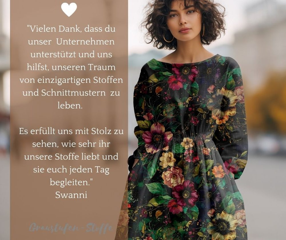 "Swannis Kollektion": With Love I Modal French Terry I mit Überbreite